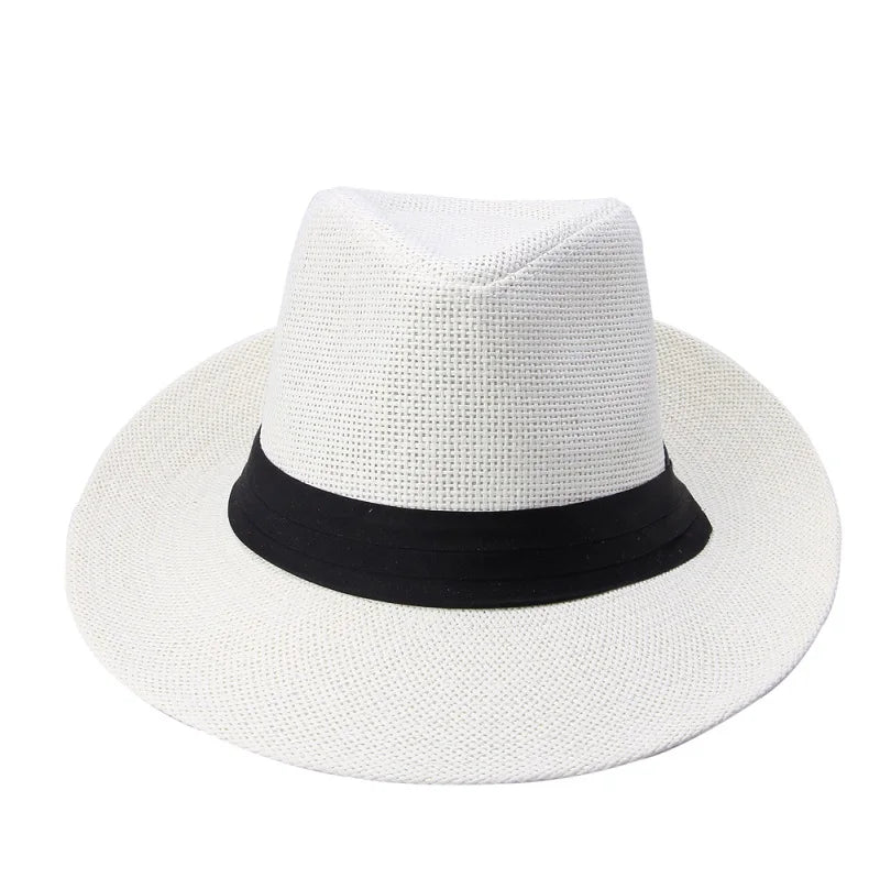Sun Classic Men's Hat - Côte D'Azur Style - Chapéu Clássico Para Homens - Estilo Sul da França - Chapéu em Palha de Papel - Alta Qualidade