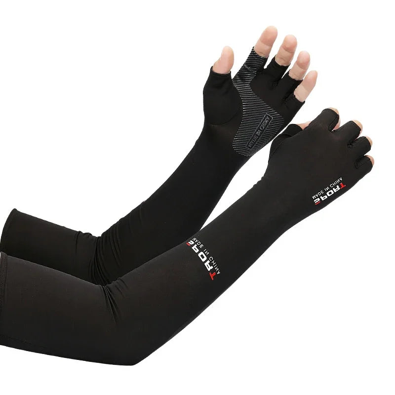 Arm Cover for Cycling - Running - Fishing - Climbing Sun UV Protection - Luvas longas Cobertura para Braços Proteção Contra Sol - Material Elástico-Polyester