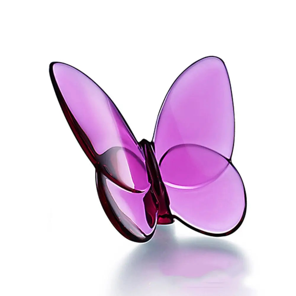 Baccarat Crystal Butterfly Replicas - Art Collectible Cold Color - Fine Material - Réplicas das Célebres Borboletas em Cristal Baccarat – Objeto de Arte Colecionável em Cores Frias – Material Fino