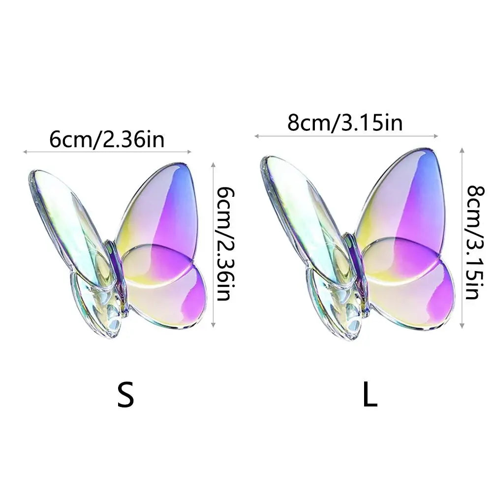 Baccarat Crystal Butterfly Replicas - Art Collectible Cold Color - Fine Material - Réplicas das Célebres Borboletas em Cristal Baccarat – Objeto de Arte Colecionável em Cores Frias – Material Fino