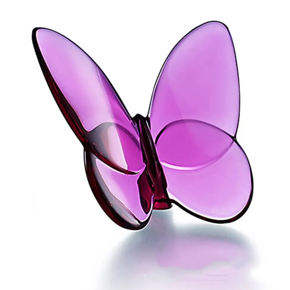 Baccarat Crystal Butterfly Replicas - Art Collectible Cold Color - Fine Material - Réplicas das Célebres Borboletas em Cristal Baccarat – Objeto de Arte Colecionável em Cores Frias – Material Fino