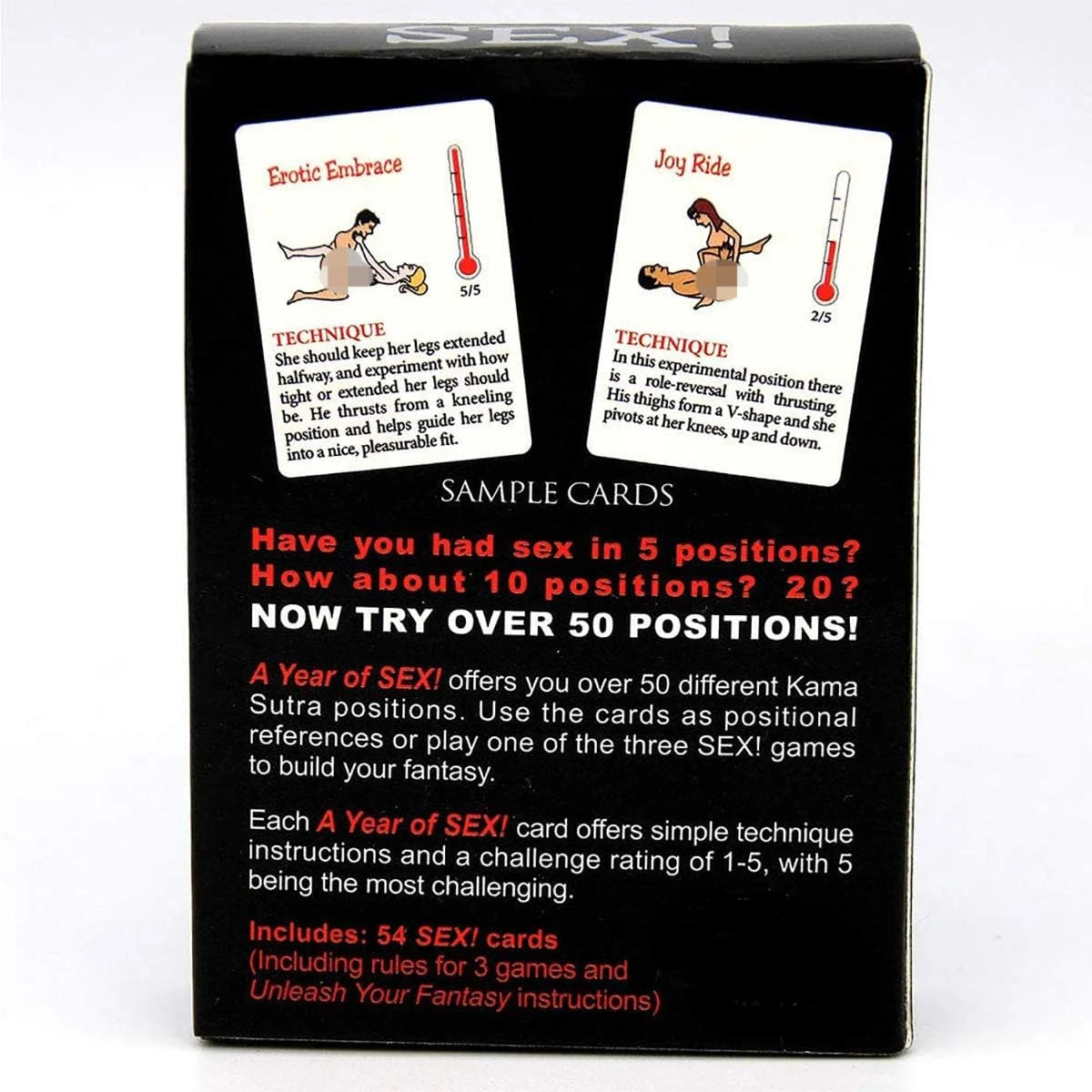Kama Sutra Cards - Crazy Sex Games for Love Birds - Kama Sutra Baralho para Aventuras Sexuais - Ideal para Apaixonados