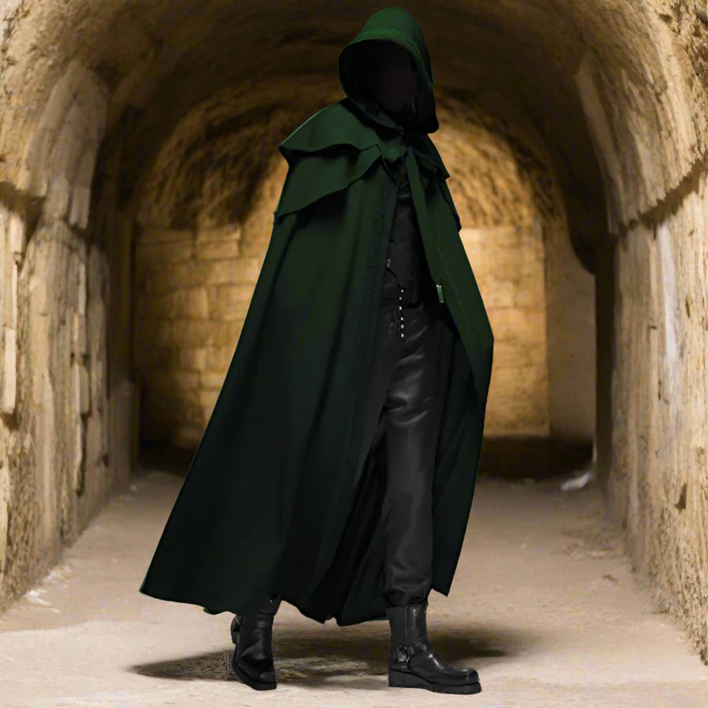 Luxury Hooded cloak - Medieval Costume - High Quality Multisex - Capa Luxuosa Com Capuz – Traje Medieval - Excelente Qualidade Unisex