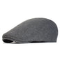 Vintage Flat Cap – Soft Cotton - French Beret for Men Classic-Casual Solid 'Newsman' Style - Boina Vintage Masculina – Algodão Macio – Estilo Francês Clássico-Casual – Modelo Sólido "Jornalista"