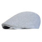 Vintage Flat Cap – Soft Cotton - French Beret for Men Classic-Casual Solid 'Newsman' Style - Boina Vintage Masculina – Algodão Macio – Estilo Francês Clássico-Casual – Modelo Sólido "Jornalista"