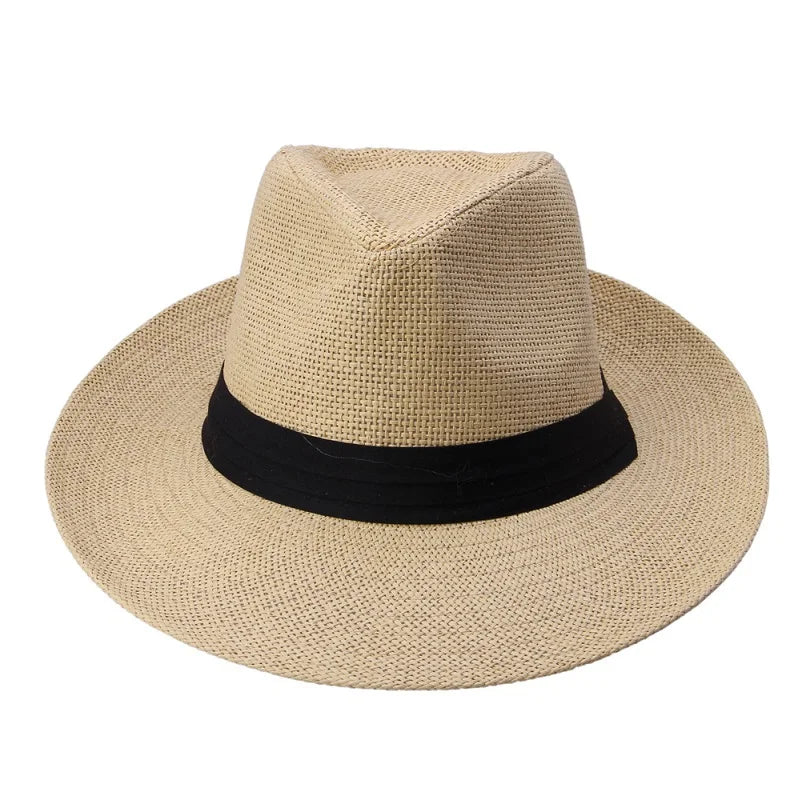 Sun Classic Men's Hat - Côte D'Azur Style - Chapéu Clássico Para Homens - Estilo Sul da França - Chapéu em Palha de Papel - Alta Qualidade