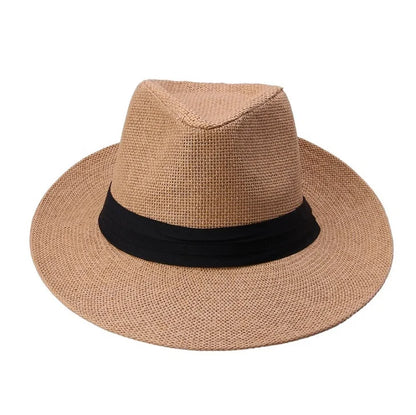Sun Classic Men's Hat - Côte D'Azur Style - Chapéu Clássico Para Homens - Estilo Sul da França - Chapéu em Palha de Papel - Alta Qualidade