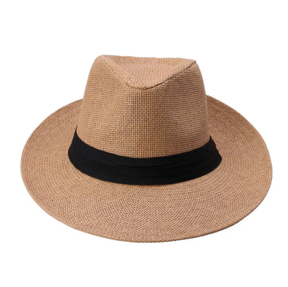Sun Classic Men's Hat - Côte D'Azur Style - Chapéu Clássico Para Homens - Estilo Sul da França - Chapéu em Palha de Papel - Alta Qualidade