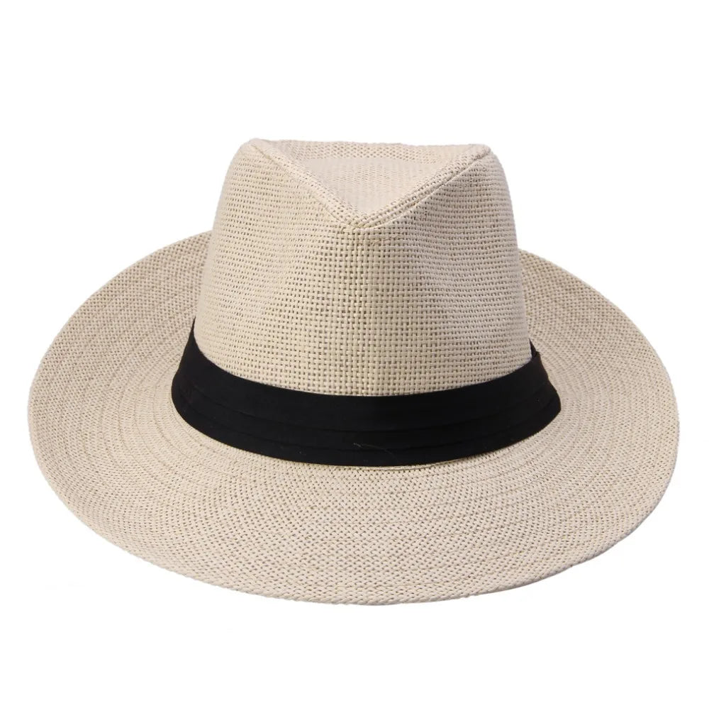 Sun Classic Men's Hat - Côte D'Azur Style - Chapéu Clássico Para Homens - Estilo Sul da França - Chapéu em Palha de Papel - Alta Qualidade