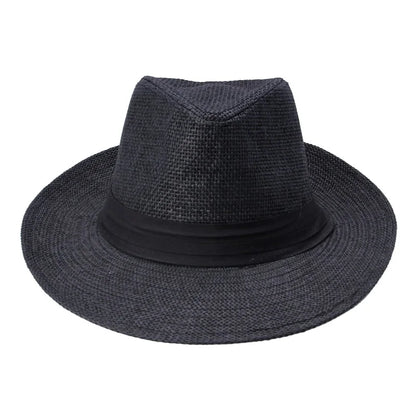 Sun Classic Men's Hat - Côte D'Azur Style - Chapéu Clássico Para Homens - Estilo Sul da França - Chapéu em Palha de Papel - Alta Qualidade