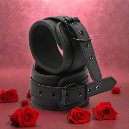 Adjustable Handcuffs Wrist Ankle - Leather - Algemas Ajustáveis Pulsos-Tornozelos- Couro - Para Jogos Eróticos