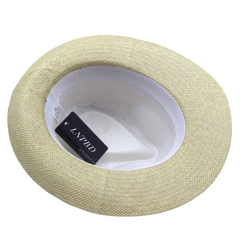 Sun Classic Men's Hat - Côte D'Azur Style - Chapéu Clássico Para Homens - Estilo Sul da França - Chapéu em Palha de Papel - Alta Qualidade