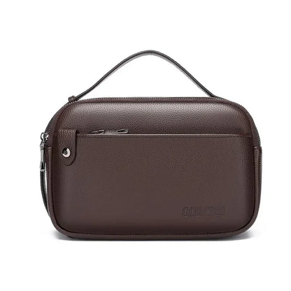 Genuine Leather Black or Brown Handbag Men's. Necessaire Masculina - Alta Qualidade - Couro genuíno - Casual.