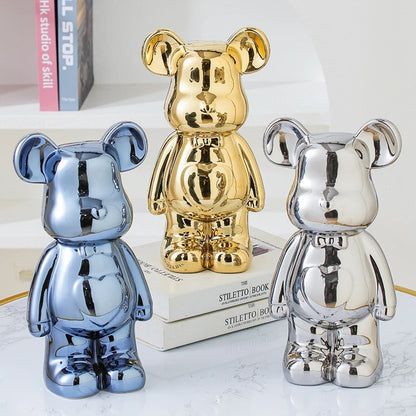 Japanese Teddy Bear Art Replica Ceramic Statue - Réplica Japonesa da célebre  Brick Art - Versão Ursinho - Multicolor