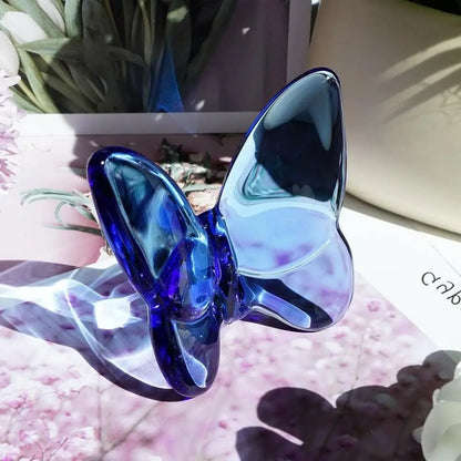 Baccarat Crystal Butterfly Replicas - Art Collectible Cold Color - Fine Material - Réplicas das Célebres Borboletas em Cristal Baccarat – Objeto de Arte Colecionável em Cores Frias – Material Fino