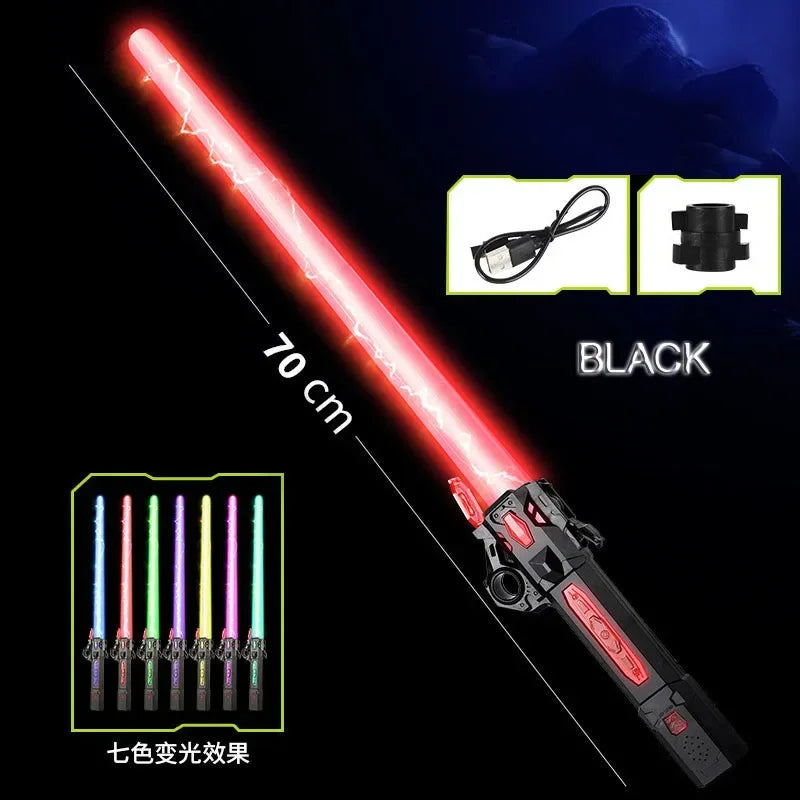 Laser Sword 2-in-1 Rotating Decompression Star Wars Reference - Espadas de Lutas Brilhantes - Cor Múltipla - Referência StarWars