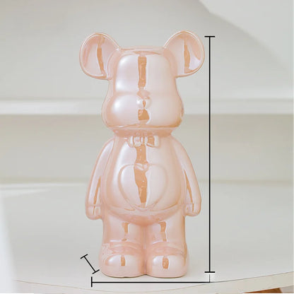 Japanese Teddy Bear Art Replica Ceramic Statue - Réplica Japonesa da célebre  Brick Art - Versão Ursinho - Multicolor