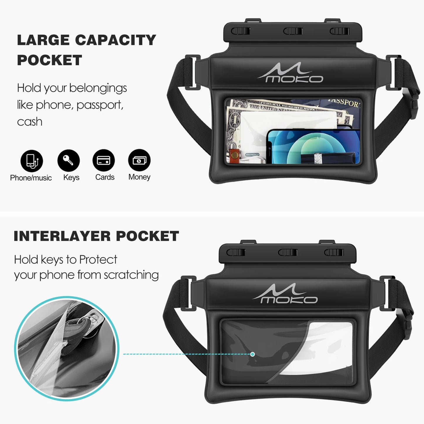 Submersible Waterproof Bags - Adjustable -Bolsas Submersíveis Eco-Friendly - Ajustáveis