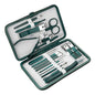 Professional 19-Piece Grooming Kit – Complete Stainless Steel Tools for Manicure & Pedicure – Includes Nail Clippers and Portable Storage – Perfect Gift Option - Kit Manicure Masculino Completo - Aço Inoxidável