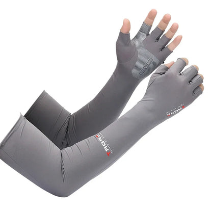 Arm Cover for Cycling - Running - Fishing - Climbing  Sun UV Protection - Luvas longas Cobertura para Braços Proteção  Contra Sol - Material Elástico-Polyester