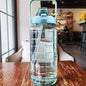 Massive Premium Travel Hydration Bottle - 2L - Garrafa Premium de Hidratação para Viagem - 2L - Formato Enorme