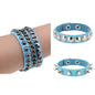 Black Punk Bracelets For Men Women- Gothic Spike Rivets - Leather - Pulseiras-Tiras de Couro com Tachas - Preto e Variações.