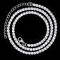 Link Chain – Rhinestone Miami Hip Hop Necklace for Men - Corrente Cuban 2 Fileiras com Strass – Estilo Miami Hip Hop