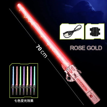 Laser Sword 2-in-1 Rotating Decompression Star Wars Reference - Espadas de Lutas Brilhantes - Cor Múltipla - Referência StarWars