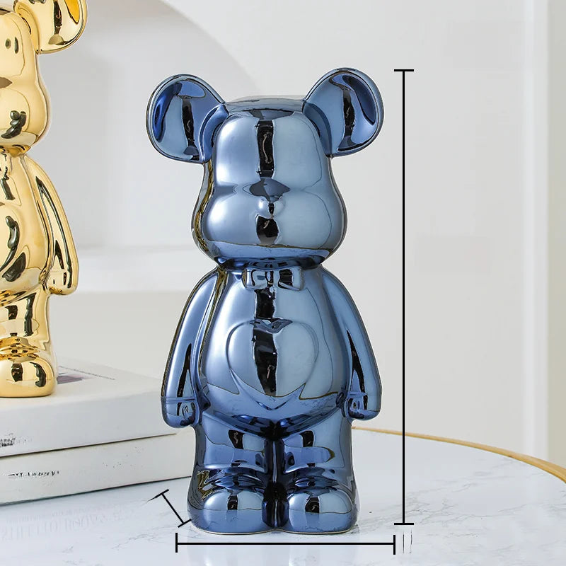 Japanese Teddy Bear Art Replica Ceramic Statue - Réplica Japonesa da célebre  Brick Art - Versão Ursinho - Multicolor