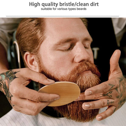 Beard Brush Set Kit - Face Hair Style - Quality Wood - Kit Amadeirado Portátil de Barba-Bigode Vintage - 2 Versões: Navalha/Pincel