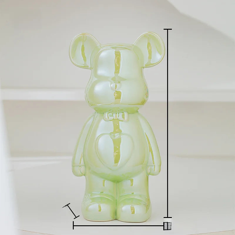 Japanese Teddy Bear Art Replica Ceramic Statue - Réplica Japonesa da célebre  Brick Art - Versão Ursinho - Multicolor