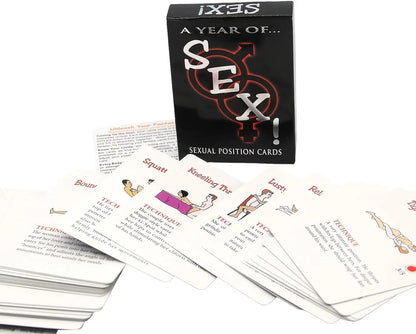 Kama Sutra Cards - Crazy Sex Games for Love Birds - Kama Sutra Baralho para Aventuras Sexuais - Ideal para Apaixonados