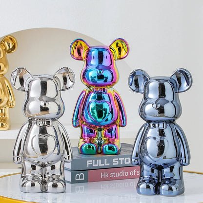 Japanese Teddy Bear Art Replica Ceramic Statue - Réplica Japonesa da célebre  Brick Art - Versão Ursinho - Multicolor