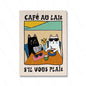 Croissant-Paris-Cat: Prints Kitchen Wall Art Spaghetti-Cafe Variations - Quadro Gato-Croissant-Paris para Copa-Cozinha-Lanche: Spaghetti-Cafe Variações