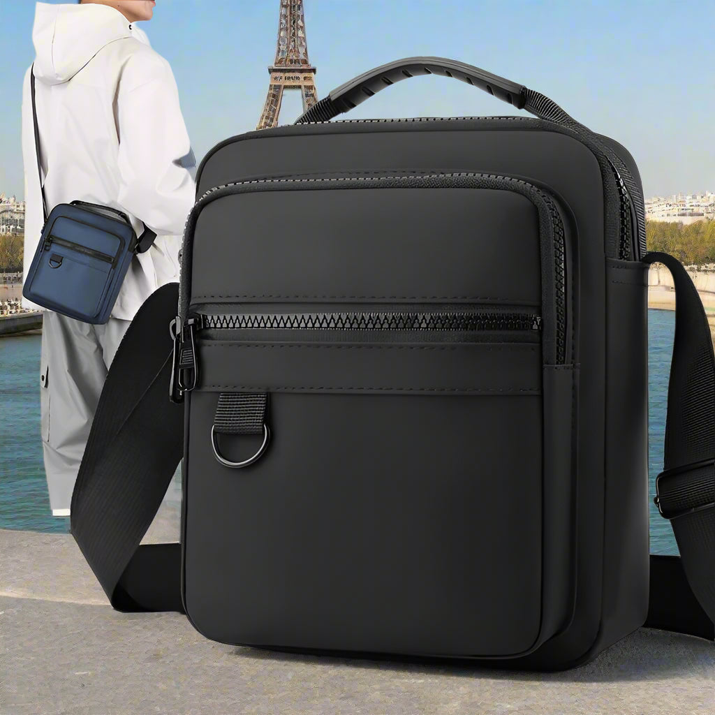 Crossbody bag - Mignon Version - 
Bolsa Estilo Lateral Masculina - Pocket -
Casual  - Transversal - Zipper