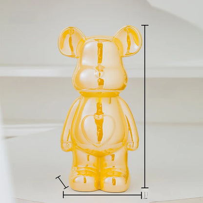 Japanese Teddy Bear Art Replica Ceramic Statue - Réplica Japonesa da célebre  Brick Art - Versão Ursinho - Multicolor