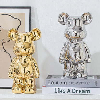 Japanese Teddy Bear Art Replica Ceramic Statue - Réplica Japonesa da célebre  Brick Art - Versão Ursinho - Multicolor