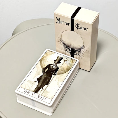 Tarot Deck Horror Style 78 Cards - Jogo de Tarot Gótico - Tema Horror - 78 Cartas - Alta Qualidade