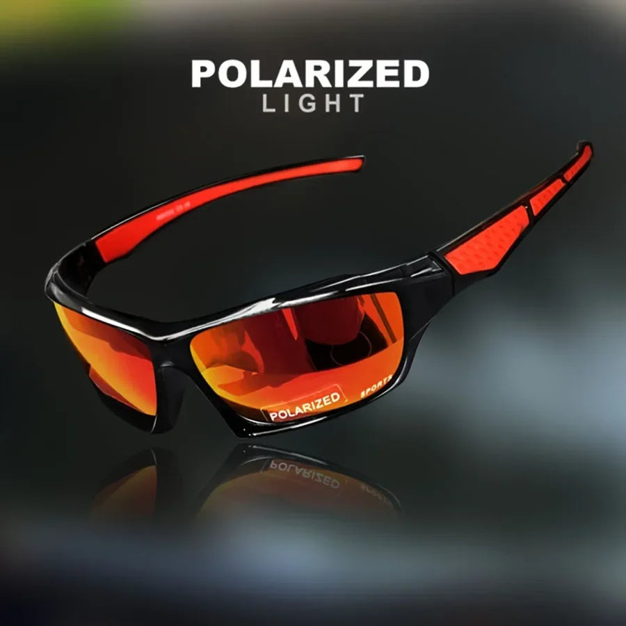 Polarized UV400 Sports Shades with Round Metal Frame – Custom Fit for Men & Women - Fashion Eyewear - Óculos de Sol Esportivos com Lentes Polarizadas UV400 – Armação Redonda em Metal, Ajuste Personalizado para Homens e Mulheres