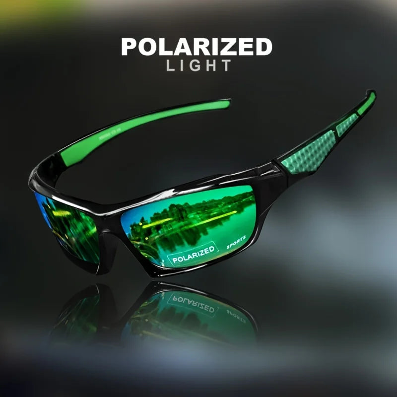 Polarized UV400 Sports Shades with Round Metal Frame – Custom Fit for Men & Women - Fashion Eyewear - Óculos de Sol Esportivos com Lentes Polarizadas UV400 – Armação Redonda em Metal, Ajuste Personalizado para Homens e Mulheres