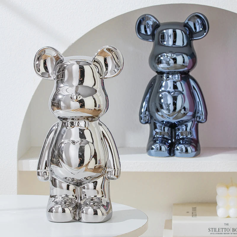 Japanese Teddy Bear Art Replica Ceramic Statue - Réplica Japonesa da célebre  Brick Art - Versão Ursinho - Multicolor