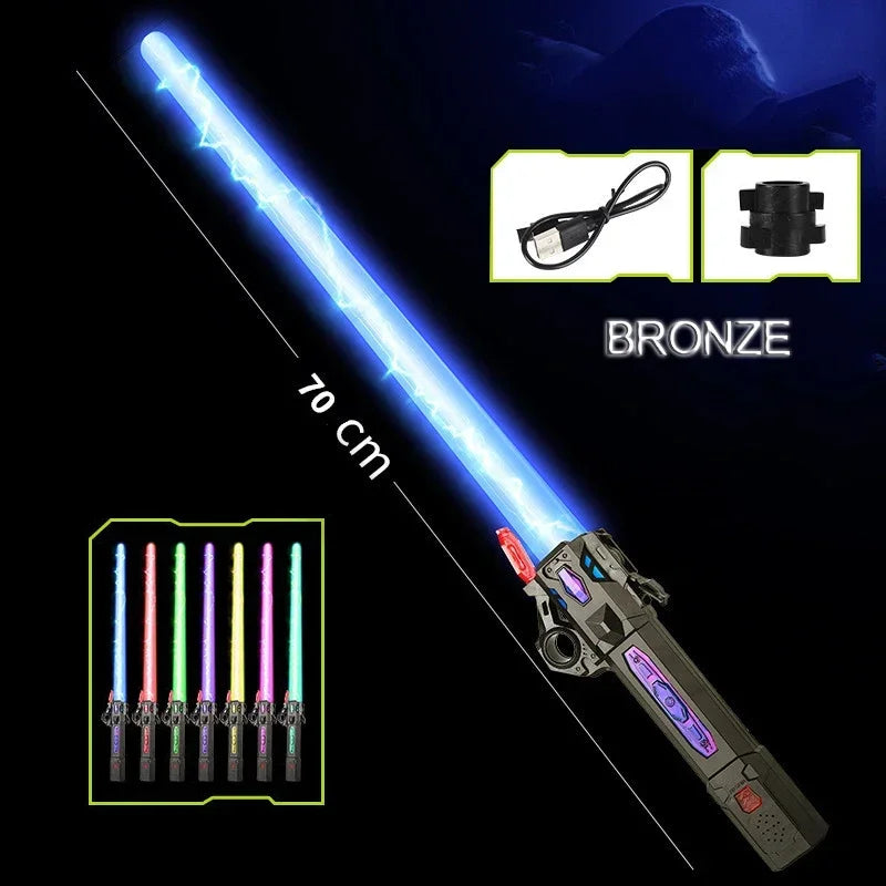 Laser Sword 2-in-1 Rotating Decompression Star Wars Reference - Espadas de Lutas Brilhantes - Cor Múltipla - Referência StarWars