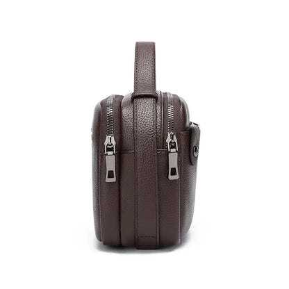 Genuine Leather Black or Brown Handbag Men's. Necessaire Masculina - Alta Qualidade - Couro genuíno - Casual.