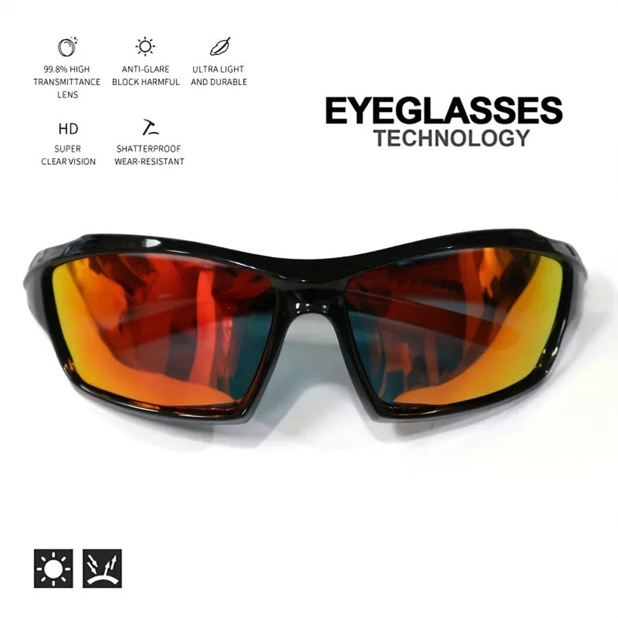 Polarized UV400 Sports Shades with Round Metal Frame – Custom Fit for Men & Women - Fashion Eyewear - Óculos de Sol Esportivos com Lentes Polarizadas UV400 – Armação Redonda em Metal, Ajuste Personalizado para Homens e Mulheres