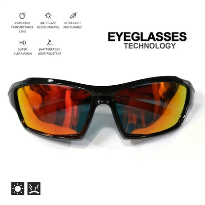 Polarized UV400 Sports Shades with Round Metal Frame – Custom Fit for Men & Women - Fashion Eyewear - Óculos de Sol Esportivos com Lentes Polarizadas UV400 – Armação Redonda em Metal, Ajuste Personalizado para Homens e Mulheres