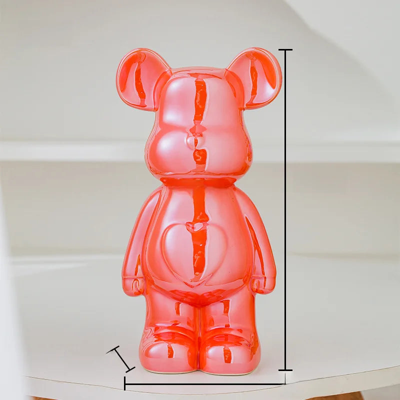 Japanese Teddy Bear Art Replica Ceramic Statue - Réplica Japonesa da célebre  Brick Art - Versão Ursinho - Multicolor