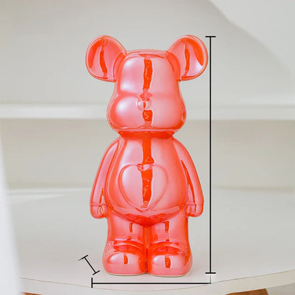 Japanese Teddy Bear Art Replica Ceramic Statue - Réplica Japonesa da célebre  Brick Art - Versão Ursinho - Multicolor