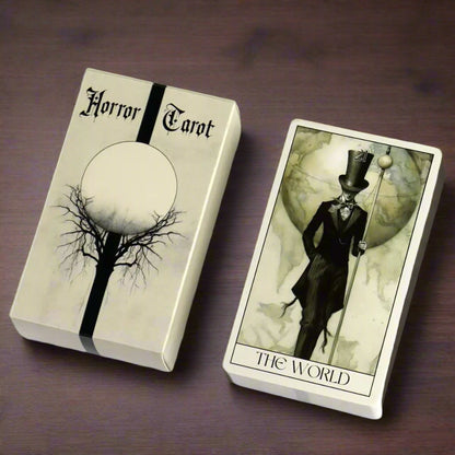 Tarot Deck Horror Style 78 Cards - Jogo de Tarot Gótico - Tema Horror - 78 Cartas - Alta Qualidade