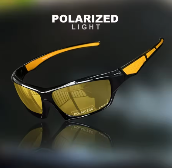Polarized UV400 Sports Shades with Round Metal Frame – Custom Fit for Men & Women - Fashion Eyewear - Óculos de Sol Esportivos com Lentes Polarizadas UV400 – Armação Redonda em Metal, Ajuste Personalizado para Homens e Mulheres