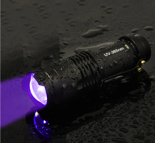 Mini LED UV Flashlight Zoomable 365nm 395nm Ultraviolet Lamp Portable Pocket Torch Money Scorpion Pet Urine Stain Detector Tools